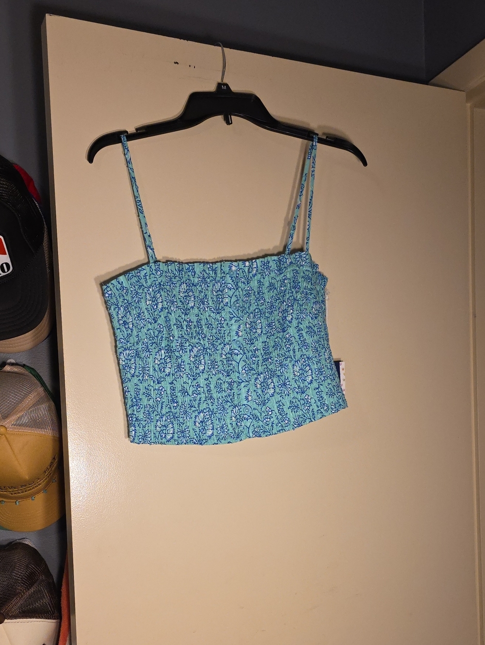 Roller Rabbit By Target Blue Floral Smocked Cami Top